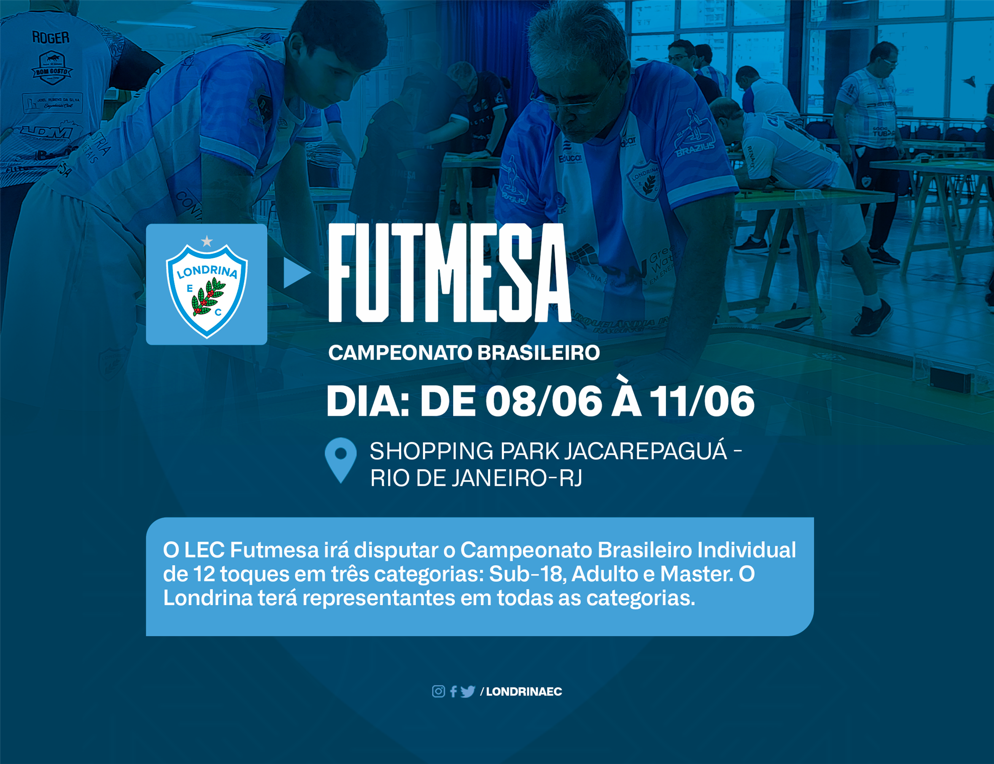LEC Futmesa disputa Campeonato Brasileiro no Rio de Janeiro